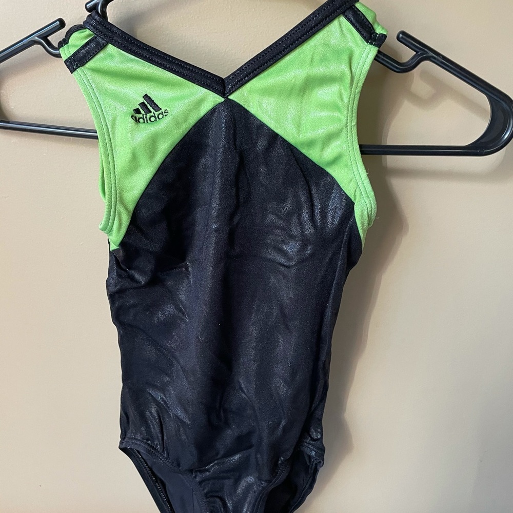 Black and green leotard